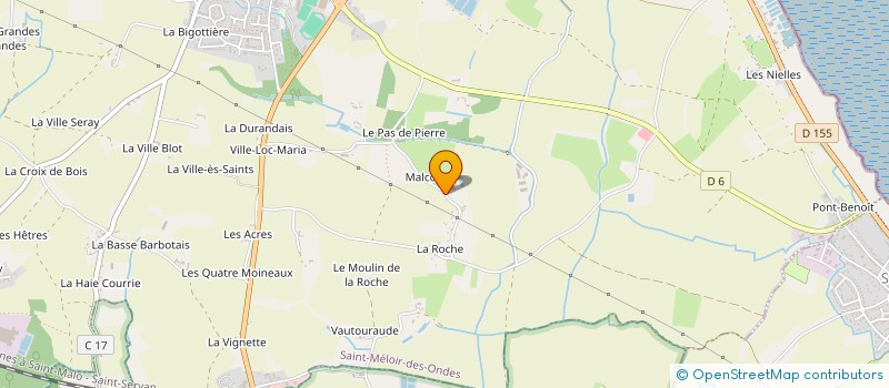 localisation de l'entreprise YCS à SAINT-MELOIR-DES-ONDES