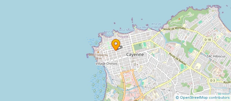 localisation de l'entreprise YCS FRERES à CAYENNE