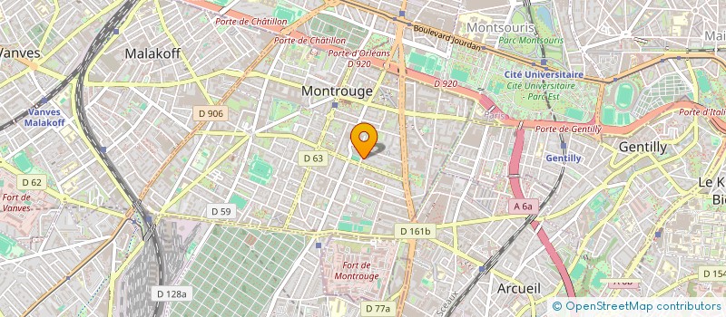 localisation de l'entreprise YD BAT à MONTROUGE