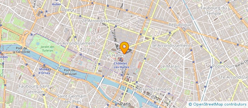 localisation de l'entreprise YD COMMUNICATION à PARIS
