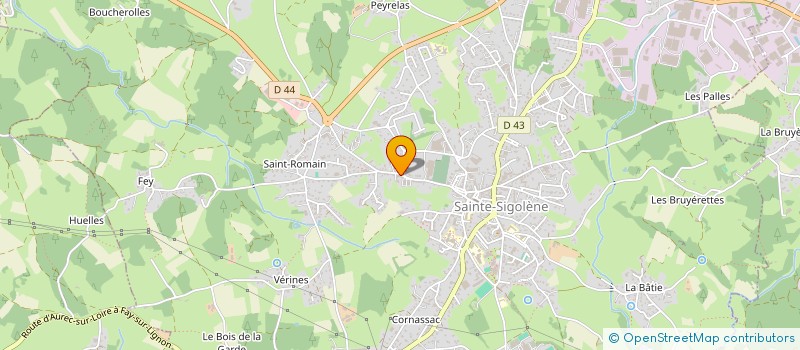 localisation de l'entreprise YD CONCEPT  SAINTE-SIGOLENE