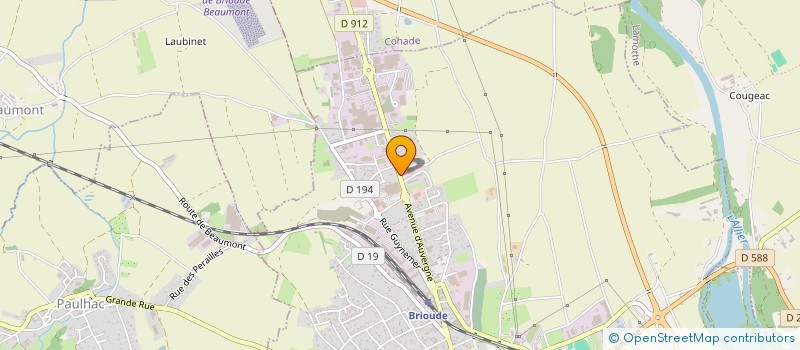 localisation de l'entreprise YD FRANCE  BRIOUDE