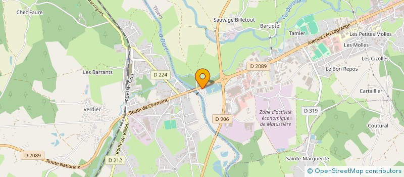 localisation de l'entreprise YD IMMO  THIERS