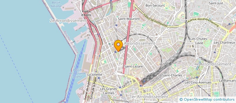 localisation de l'entreprise YD IMMOBILIER à MARSEILLE