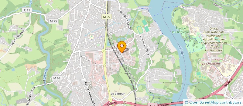 localisation de l'entreprise YD INVEST à LA CHAPELLE-SUR-ERDRE