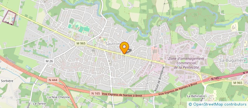 localisation de l'entreprise YD OPTIQUE à SAUTRON