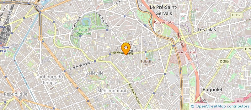 localisation de l'entreprise YD PRINT à AUBERVILLIERS
