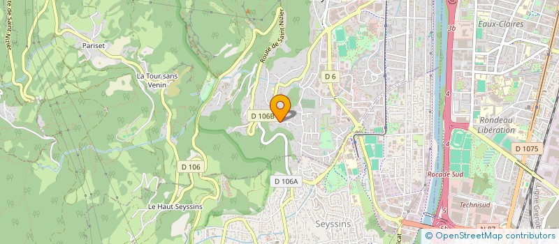 localisation de l'entreprise YDAC CONSULTANTS à SEYSSINET-PARISET