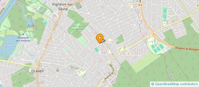 localisation de l'entreprise YDAD à DRAVEIL