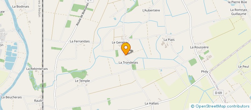 localisation de l'entreprise YDDE PEINTURE  GUIPRY-MESSAC