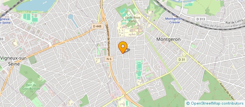 localisation de l'entreprise YDEAL à MONTGERON