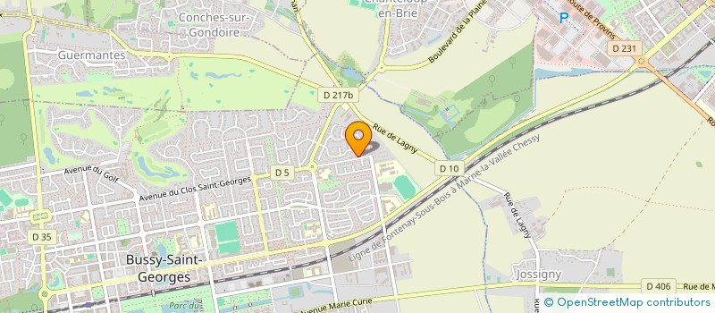 localisation de l'entreprise YDEC IMMOBILIER  BUSSY-SAINT-GEORGES