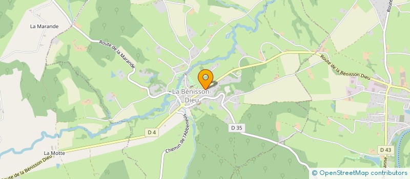 localisation de l'entreprise YDEMECA  LA BENISSON-DIEU