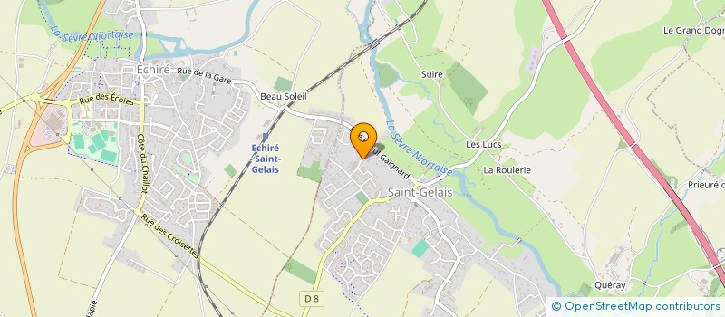 localisation de l'entreprise YDENAB à SAINT GELAIS