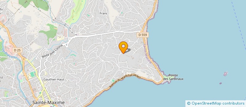 localisation de l'entreprise YDIMO à SAINTE-MAXIME