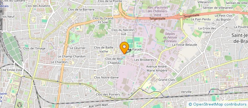 localisation de l'entreprise YDP BAT à ORLEANS