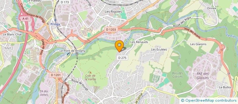 localisation de l'entreprise YDRATA CONSULT à ANNECY