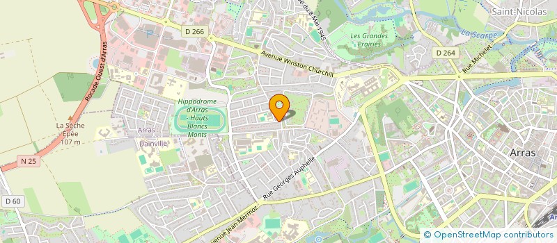 localisation de l'entreprise YDW à ARRAS