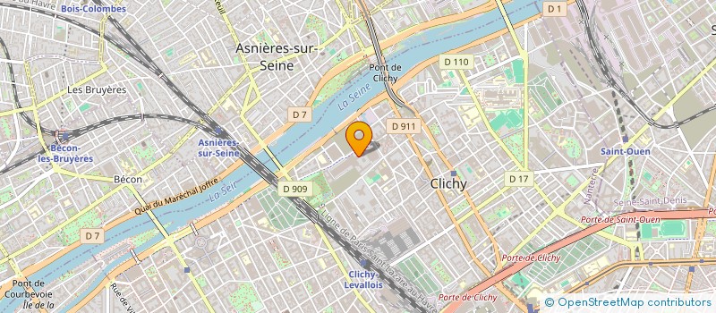 localisation de l'entreprise YE HOLDING à CLICHY