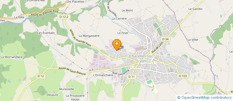 localisation de l'entreprise YE SERVICES à CHAZELLES-SUR-LYON