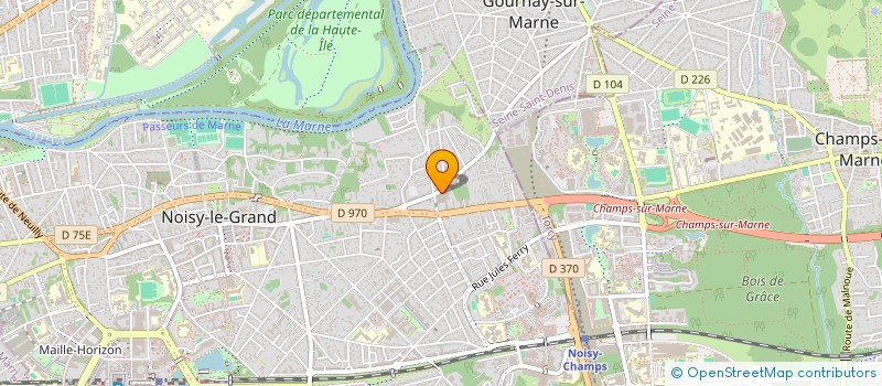 localisation de l'entreprise YE'STYLE à NOISY-LE-GRAND