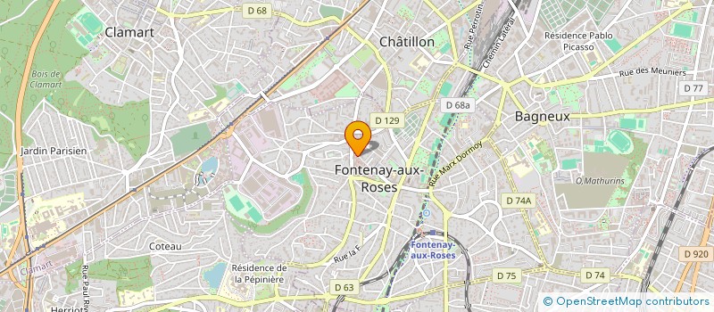 localisation de l'entreprise YE XING YUAN à FONTENAY-AUX-ROSES