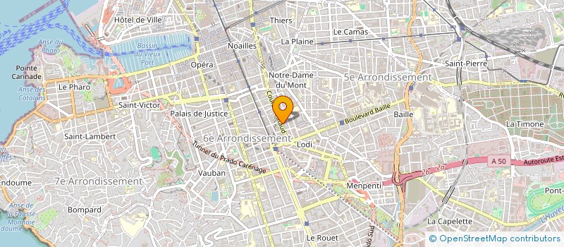 localisation de l'entreprise YEA à MARSEILLE