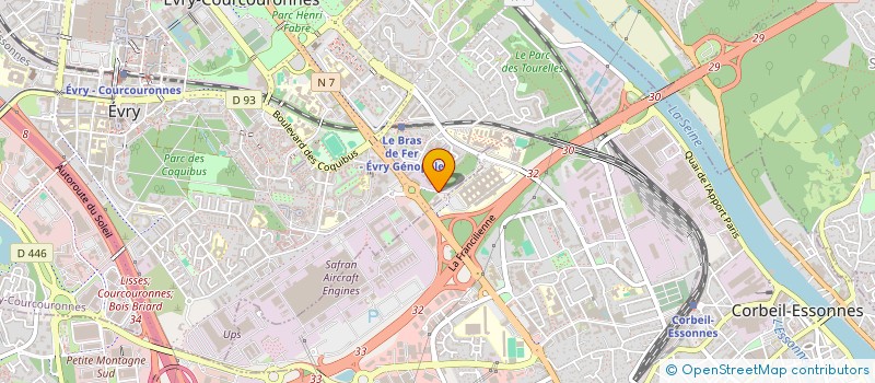 localisation de l'entreprise YEASTY  EVRY-COURCOURONNES