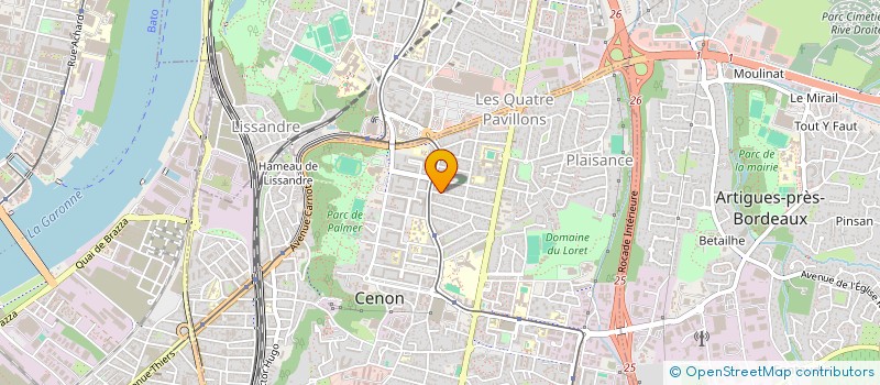 localisation de l'entreprise YEBA INFORMATIQUE à PESSAC