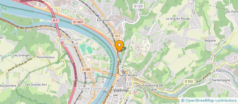 localisation de l'entreprise YEBO à VIENNE