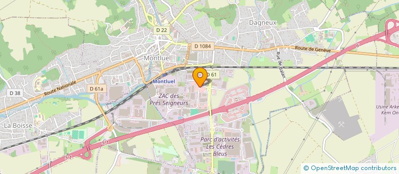 localisation de l'entreprise YEC  DAGNEUX