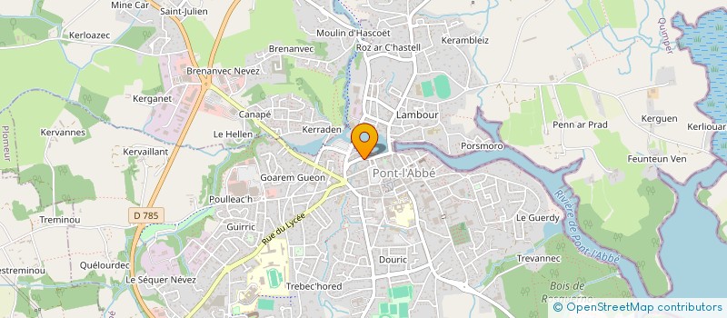 localisation de l'entreprise YEC'HED MAD à PONT-L'ABBE