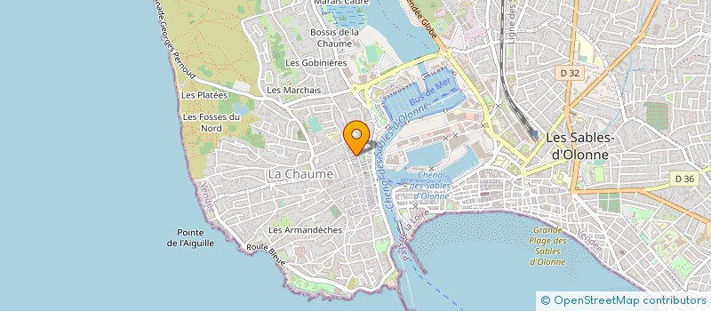 localisation de l'entreprise YECA à LES SABLES D'OLONNE