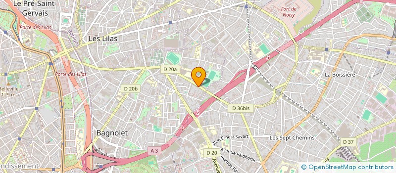 localisation de l'entreprise YEDDI à BAGNOLET
