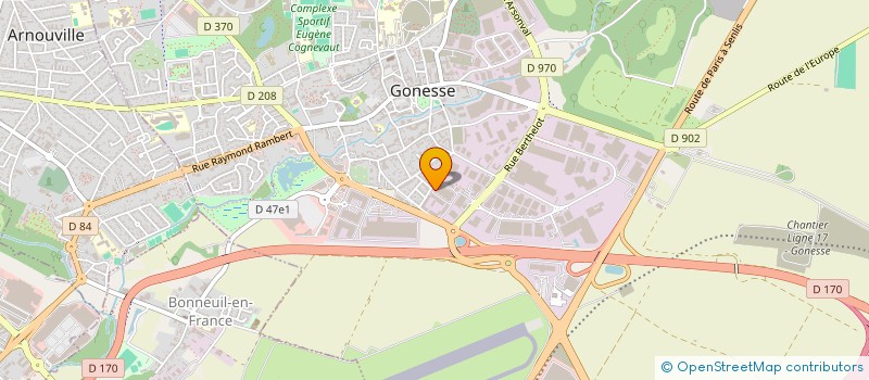 localisation de l'entreprise YEDI à GONESSE