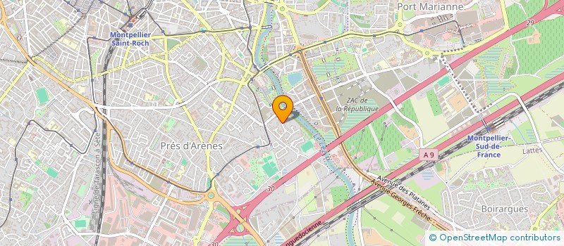 localisation de l'entreprise YEESS à MONTPELLIER