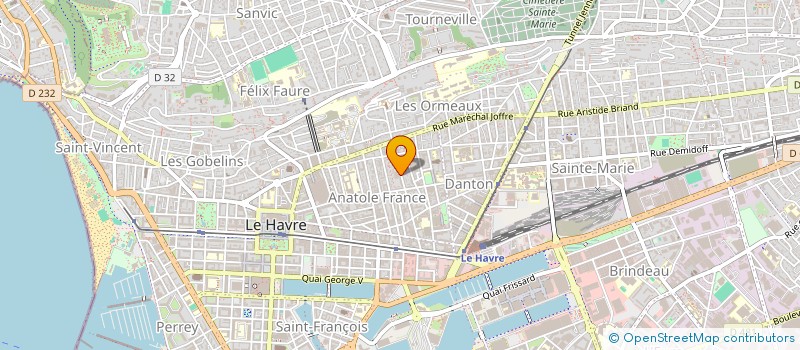 localisation de l'entreprise YEFI  LE HAVRE