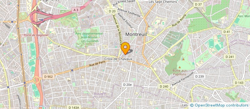 localisation de l'entreprise YEKARA à MONTREUIL
