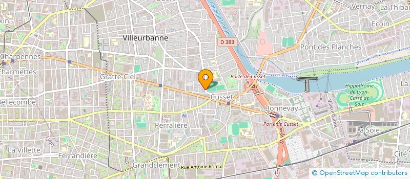 localisation de l'entreprise YEL à VILLEURBANNE