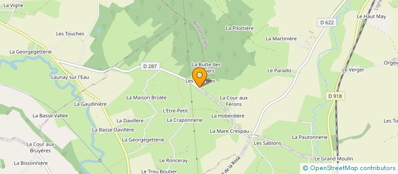 localisation de l'entreprise YEL ELEC 61 à BRETONCELLES