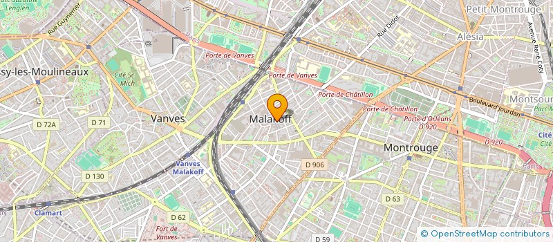 localisation de l'entreprise YELA  MALAKOFF