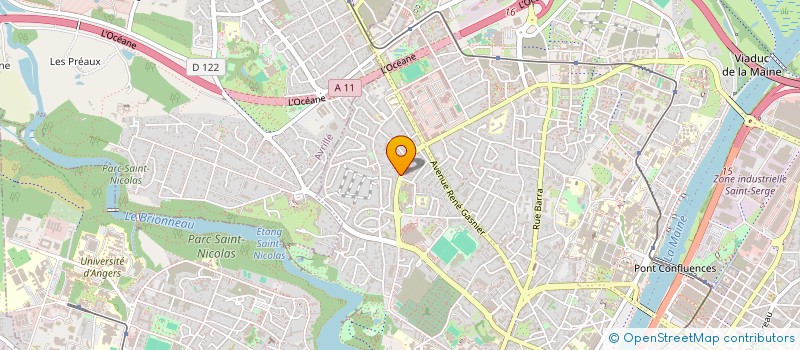 localisation de l'entreprise YELEEN à ANGERS