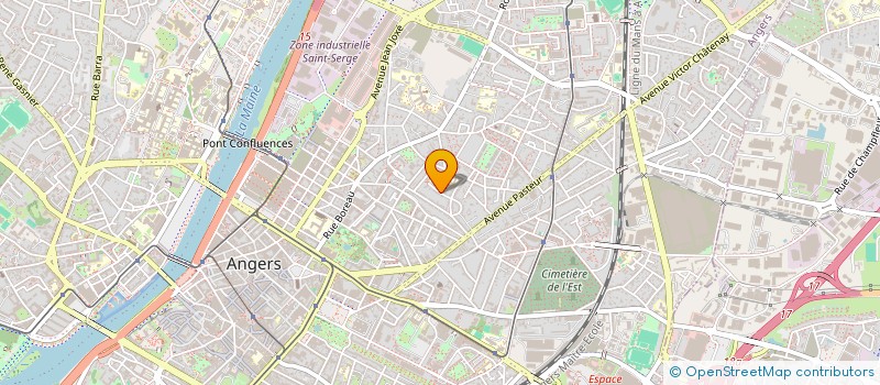 localisation de l'entreprise YELEN COOPERATION à ANGERS