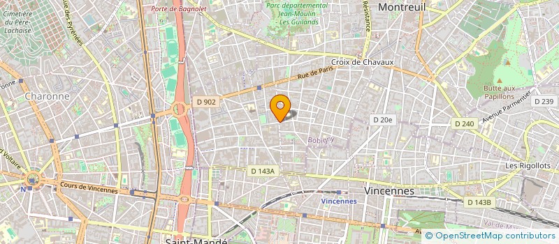 localisation de l'entreprise YELIN  MONTREUIL