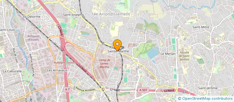 localisation de l'entreprise YELLINA à MARSEILLE