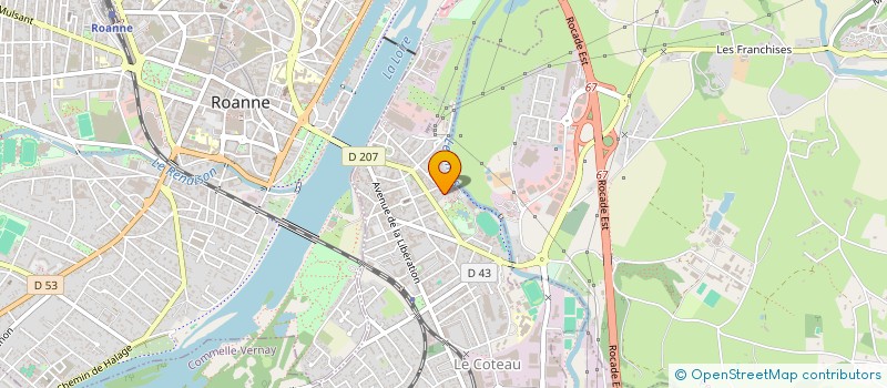 localisation de l'entreprise YELLINK  LE COTEAU