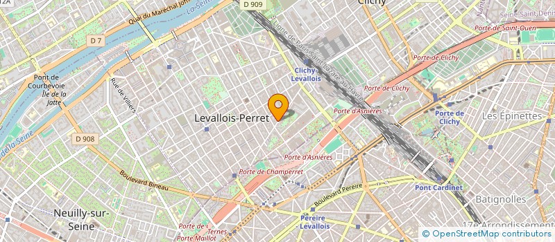 localisation de l'entreprise YELLNA SERVICES SARL à LEVALLOIS-PERRET