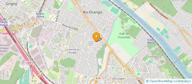localisation de l'entreprise YELLOW à RIS-ORANGIS