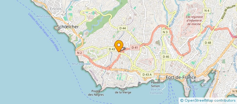 localisation de l'entreprise YELLOW'  FORT-DE-FRANCE