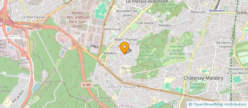 localisation de l'entreprise YELLOW BALL  CHATENAY-MALABRY